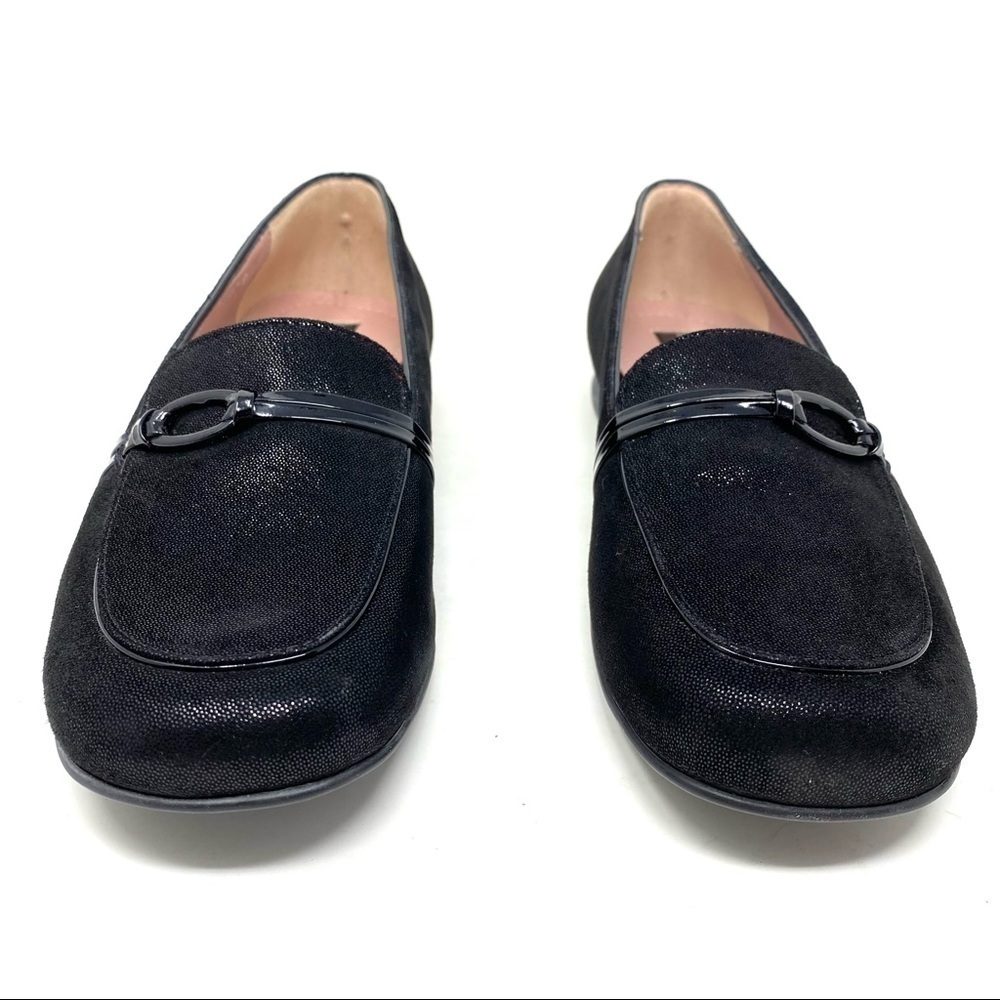 Beautifeel Plie Black sparkle suede dress casual loafers - Picture 3 of 8